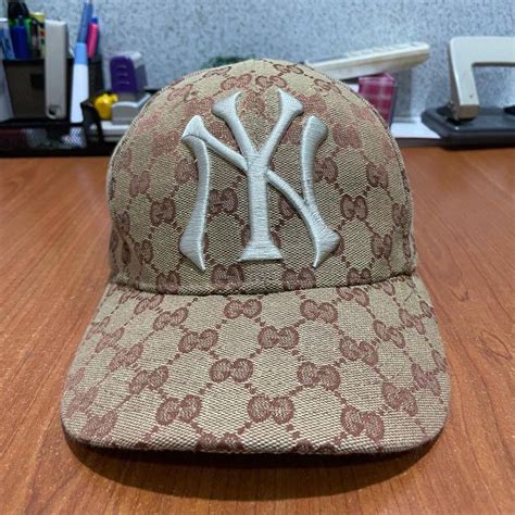 mlb x gucci hat|Gucci baseball caps for men.